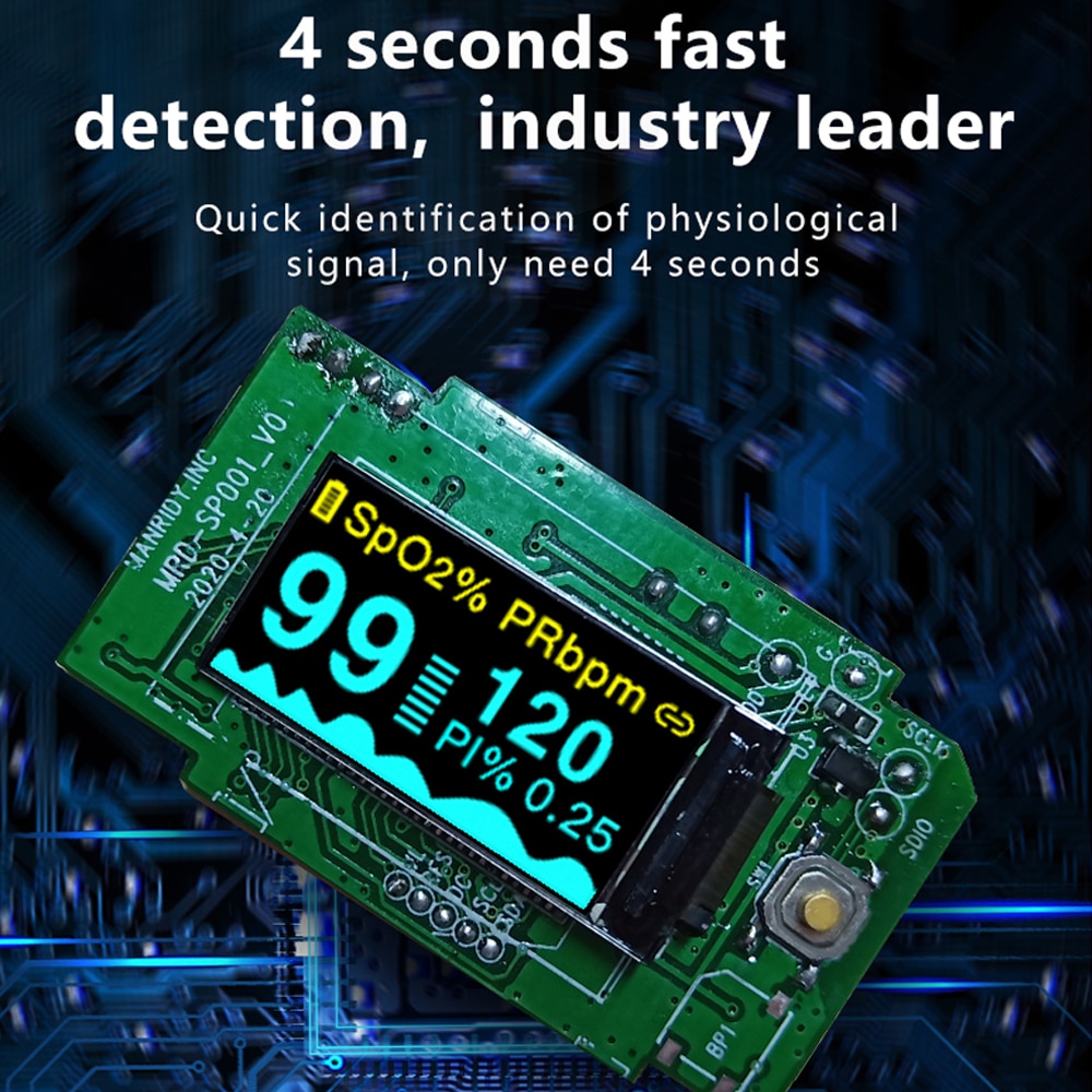 Bluetooth pulsoximeter søvnovervågning blod iltmætningsmåler oximetro de dedo spo 2 pr pi monitor support android ios