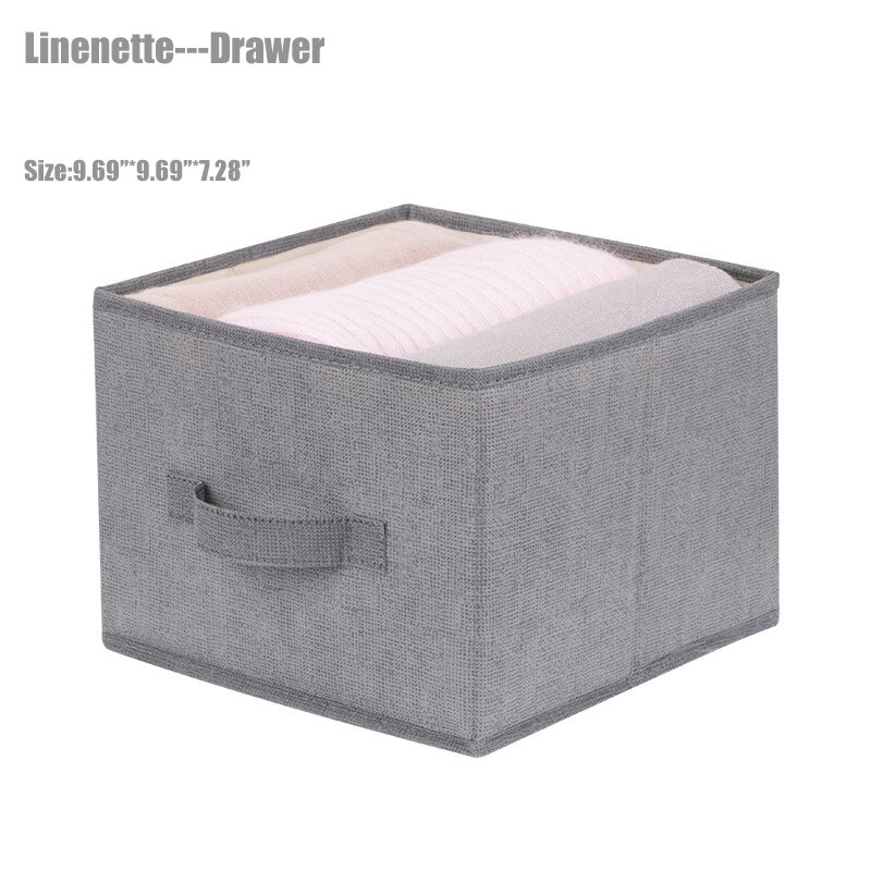 3/4/5 Layers Linen Closet Organizer Storage Foldable Fabric Bag Hanging Clothes Holder Clothes Home Classification Storage D30: Drawer2