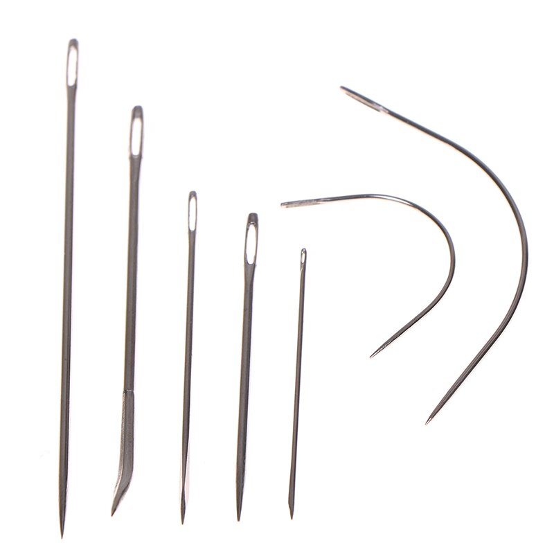 7 Pcs/set Sewing Needles Hand Repair Tool Small Curved Mattress Needle Sewing Needles Set Sail Carpet Leather Curved Canvas