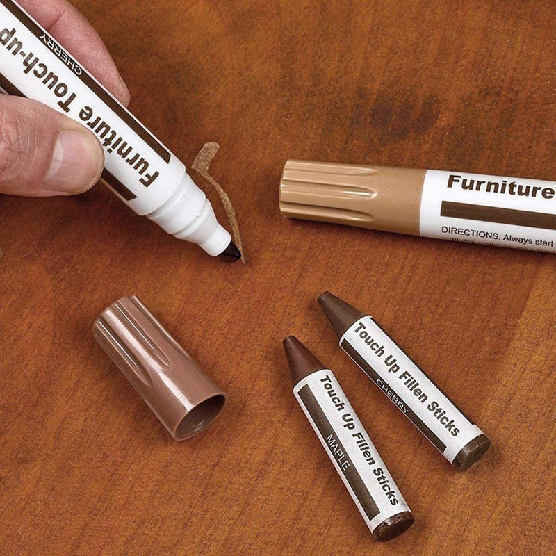 8 Colors Waterproof Furniture Touch Up Paint Tools Scratch Stain Paint Peeling Repair Marking Pen Large Capacity Marker Pen
