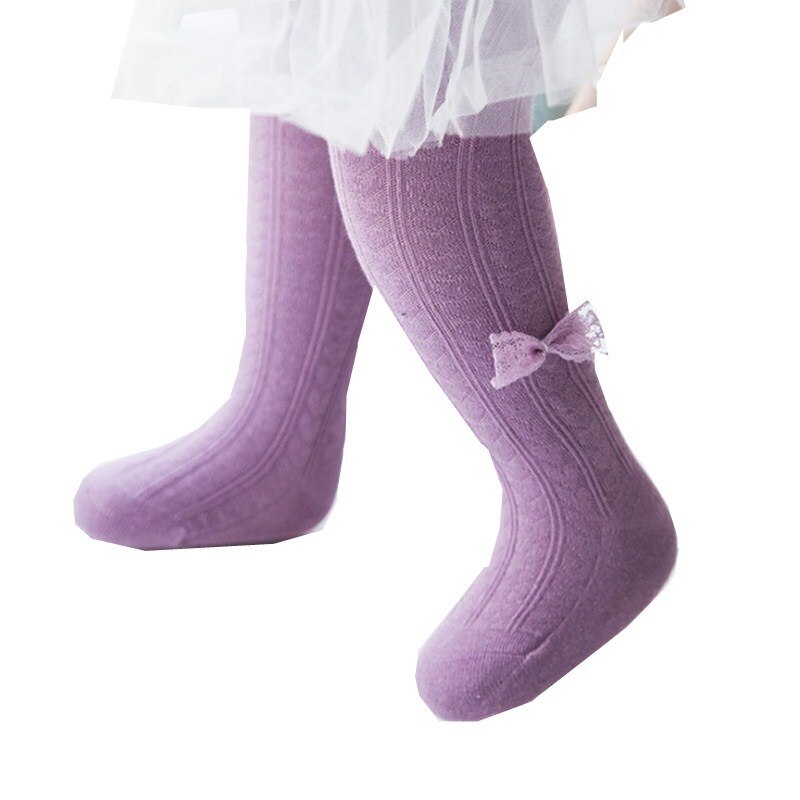 Leuke Roze Strik Panty Voor Meisjes Mesh Katoen Meisjes Panty Winter Zachte Comfortabele Baby Meisjes Panty Baby Kleding