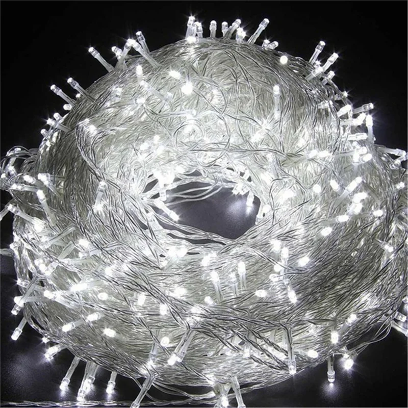 10M 20M 50M 100M Kerst Guirlande Verlichting Led String Fairy Light Festoen Lamp Outdoor decoratieve Verlichting voor Bruiloft: green / 0-5W