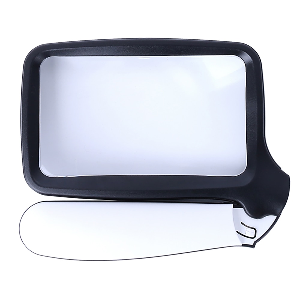 5 led forstørrelsesglas lys 2 modes dæmpbar foldbar læselup 2x forstørrelse håndlup senior børnebøger