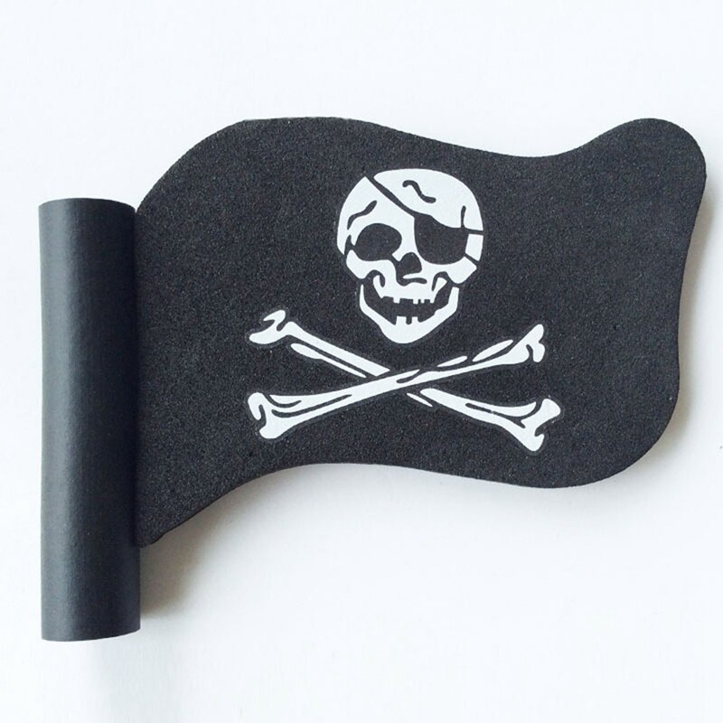 Drapeau de Pirate en forme de boule d'antenne de voiture, crâne noir, pour décoration intérieure et extérieure de voiture