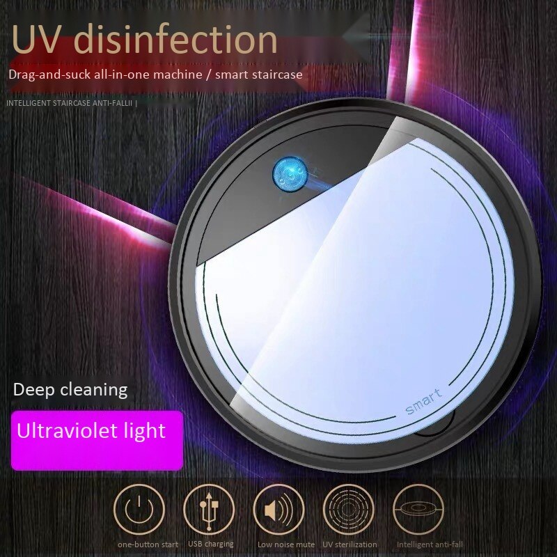 Rechargeable Smart Vacuum Cleaners Robot 4 in 1 3200Pa USB Auto Smart ing Dry Wet Mop UV Sterilizer Strong Suction er