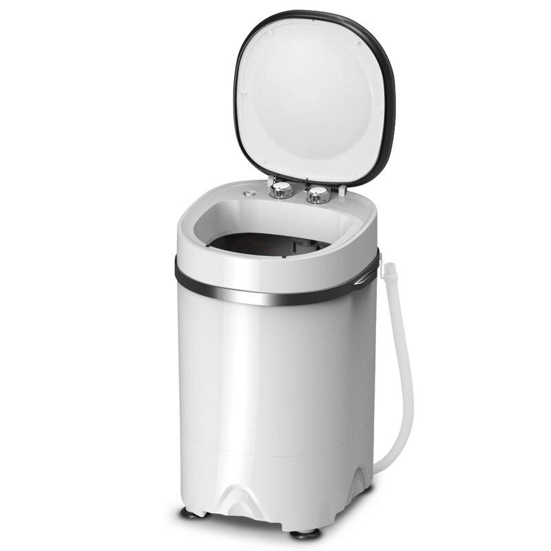 3.0 kg mini vaskemaskine halvautomatisk top åben husholdning lille baby spædbarn eluering: Hvid