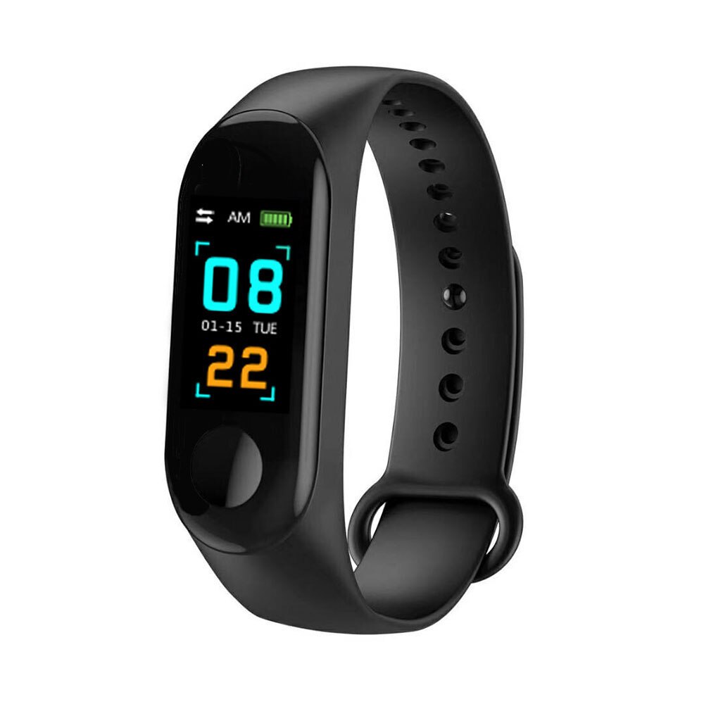 Smart Watch Kids Watches Children For Girls Boys Sport Bracelet Child Wristband wristband Fitness Tracker Smartwatch Waterproof: black