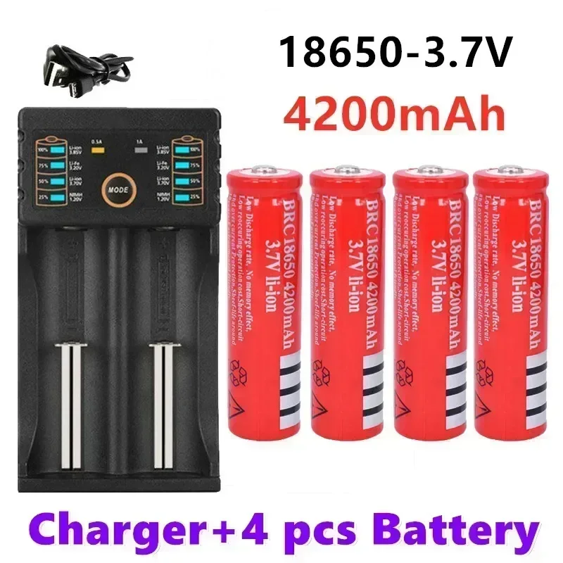 2025 nova bateria de íon de lítio recarregável original 18650 3.7V 4200mAh
