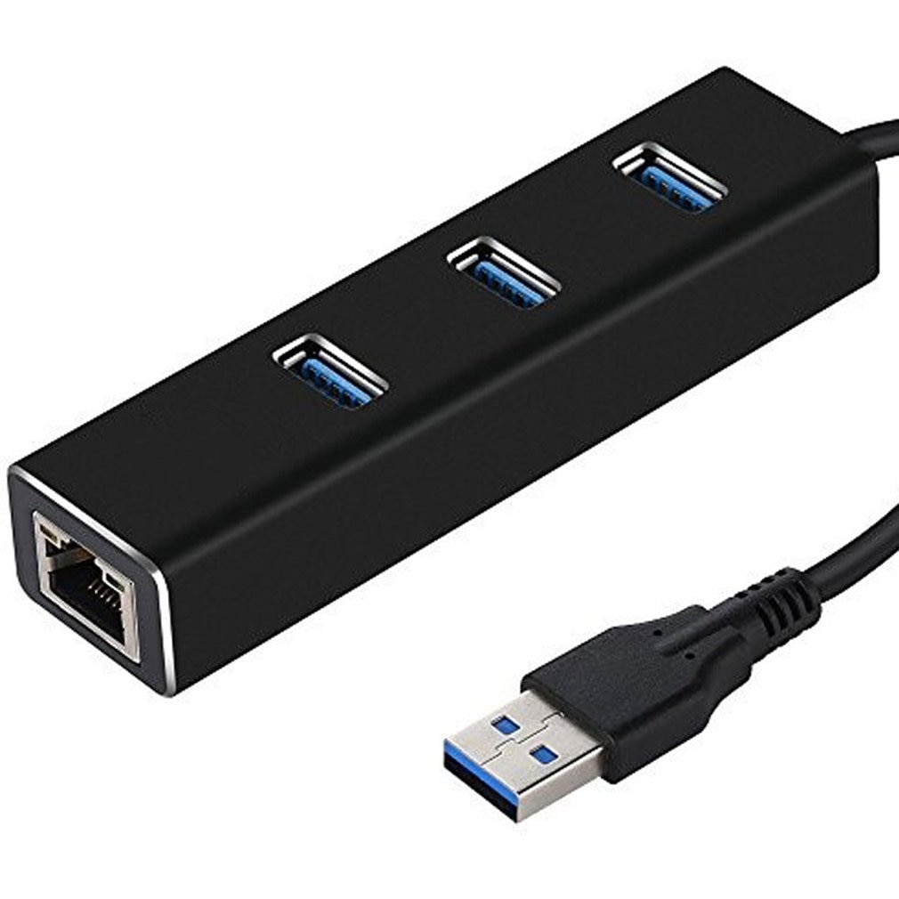 Usb Gigabit Ethernet Adapter 3 Poorten Usb 3.0 Hub Usb Naar Rj45 Lan Netwerkkaart Voor Macbook Mac Desktop