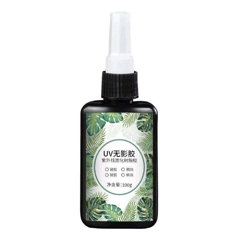 Resina epoxi UV, transparente, dura, ultravioleta, para hacer joyas, arte, 203C: 100g
