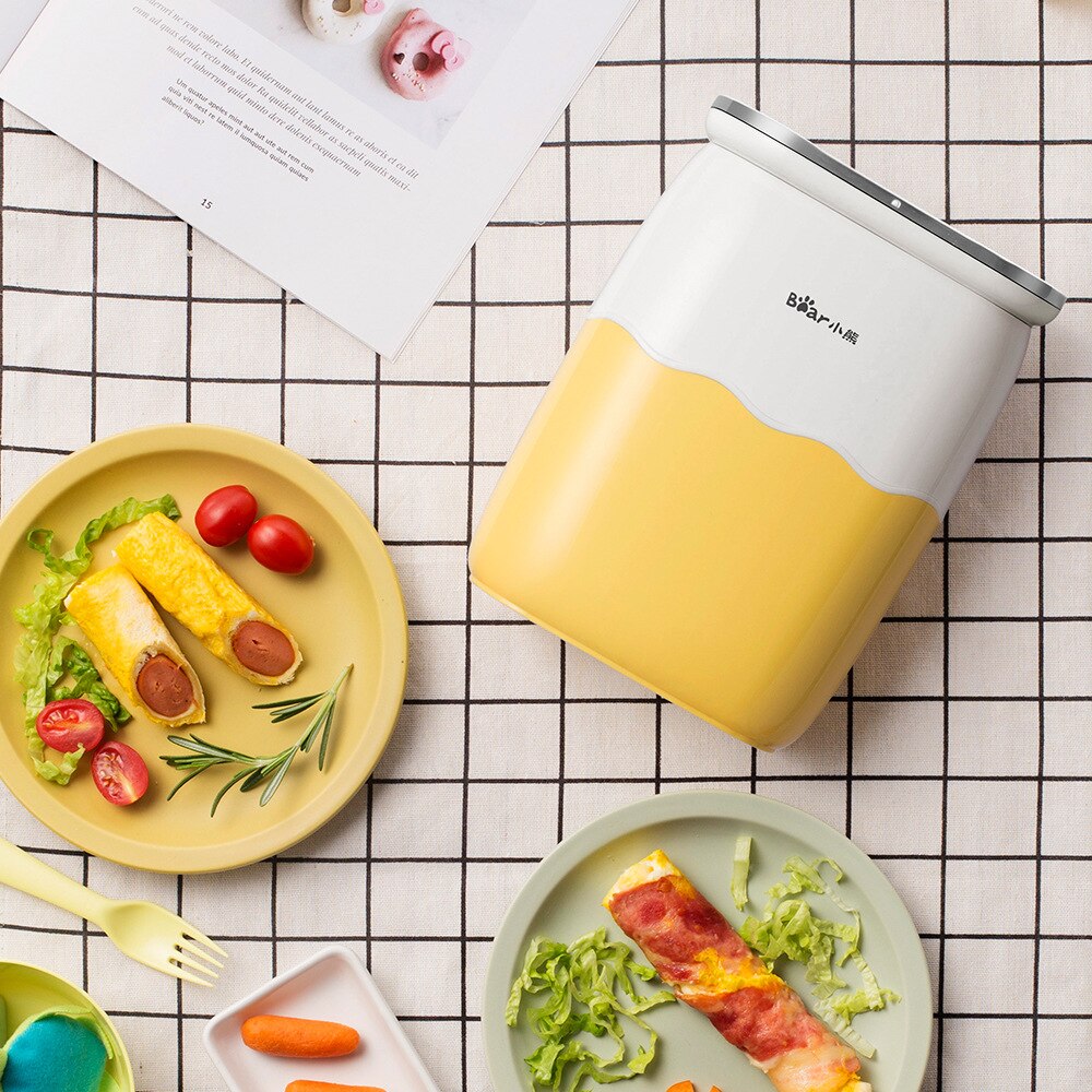200w husstands elektriske automatiske stigende dobbelt ægrulle maker madlavningsværktøj æg kop omelet master pølse maskine gul