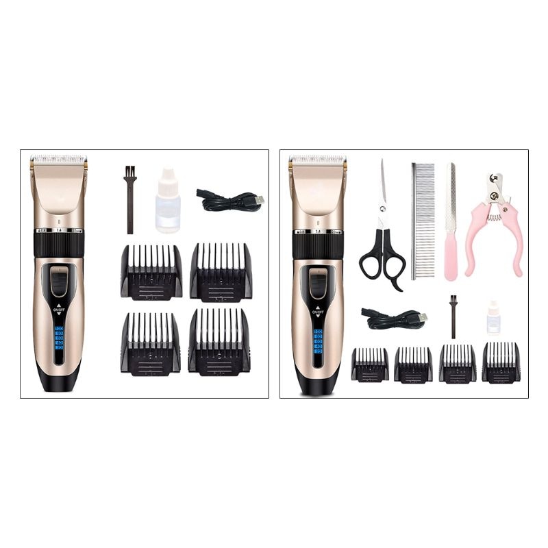 Elektrische hondentondeuse, unisex, hondentrimmer, dierenhaarverwijderaar, oplaadbare verzorgingstool, kam, schaar