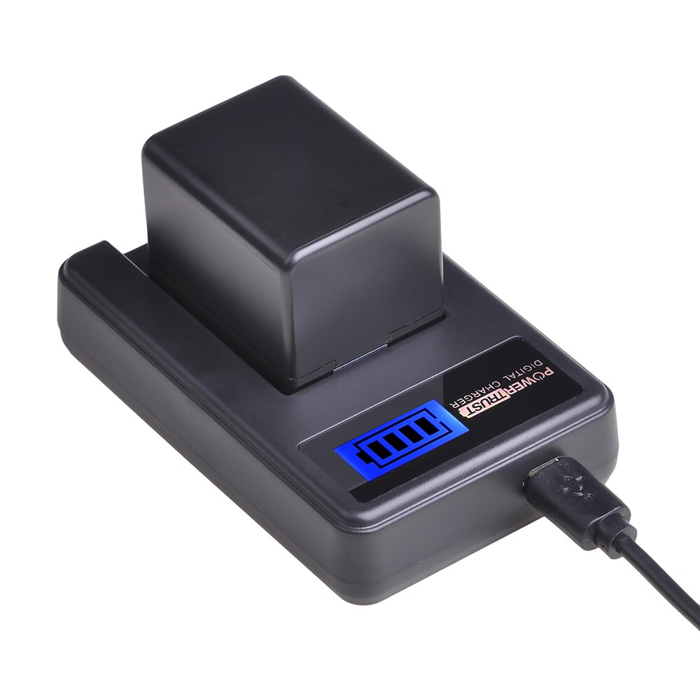 1x bp -727 bp727 bp 727 3000 mah batteri + lcd usb-laddare för canon bp -718 bp-709 vixia hf  m50,  hf  m52,  hf  m500,  hf  r30,  hf  r32: 1 batteri och laddare