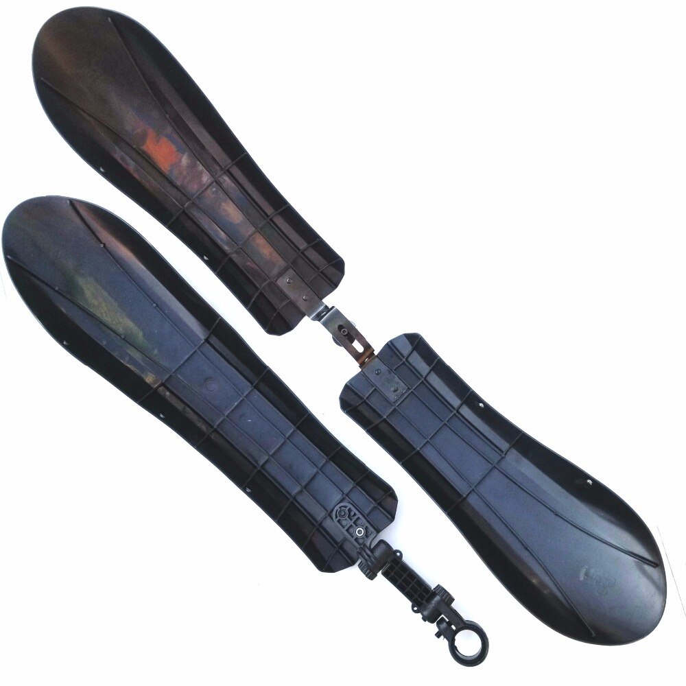 Bike Fender 20"/24”/26" Snow Bicycle Bike Wings MTB Bikes Front Rear Mud Guard Fenders for 26 MTB Bikes Cycling Black Mudguard