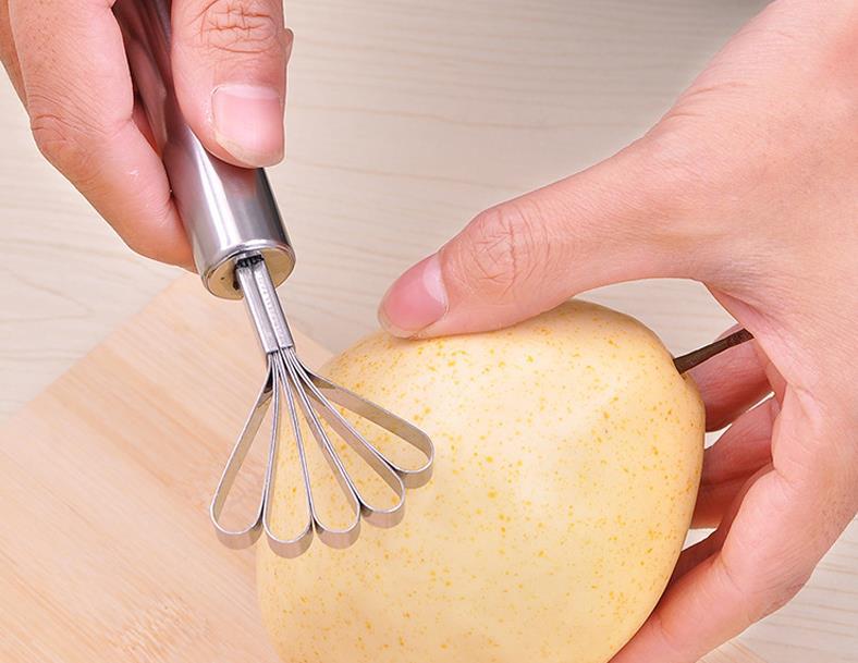 Rostfritt stål kokosnöt kött rasp fisk skala massa separator hjärta bort såmaskin kokosnöt hyvel kokos rakapparat köksredskap