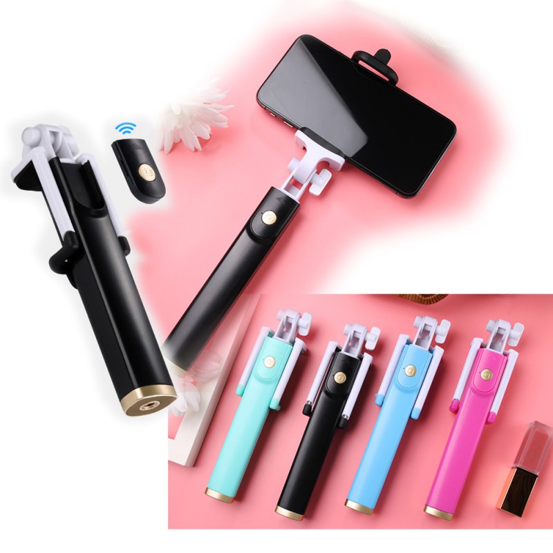 Extendable Handheld Iphone 8 X 7 6s Shutter Remote Mini Tripod selfie stick