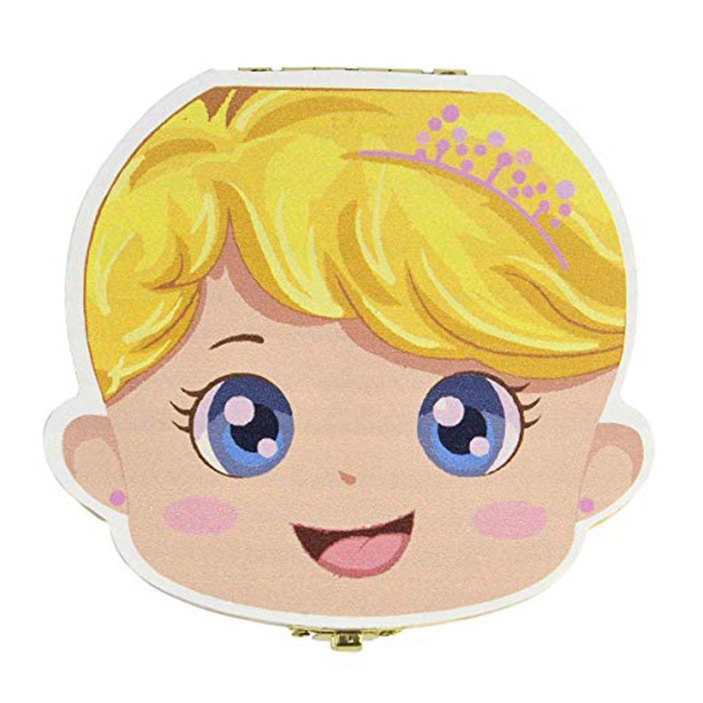 Wooden Baby Kids Tooth Storage Box English Teeth Umbilical Lanugo Organizer Keepsakes Save Baby Wood Tooth Box Storage