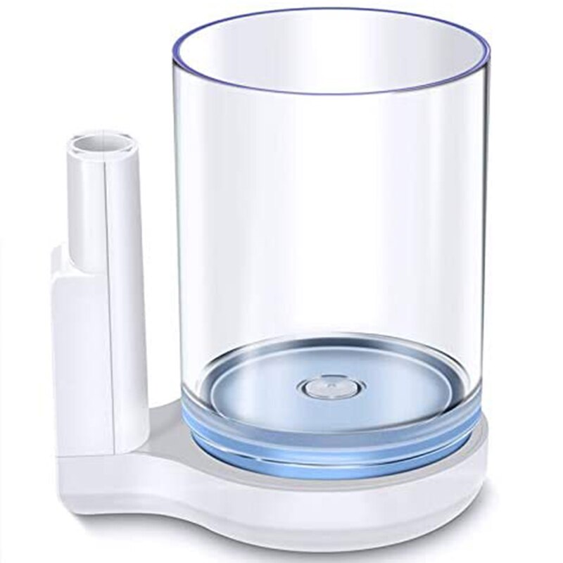 Porta Cepillos De Dientes De Acero Inoxidable Y Vidrio - Doble Vaso, Montaje En Pared
