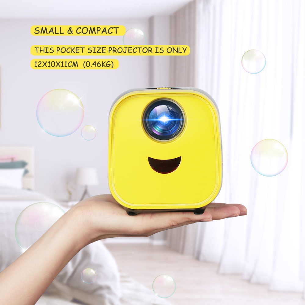 Thundeal L1 Mini Portable Projector 1000Lumen Proyector Theater at Home for 1080P Full HD Video 3D Projector Child Kids