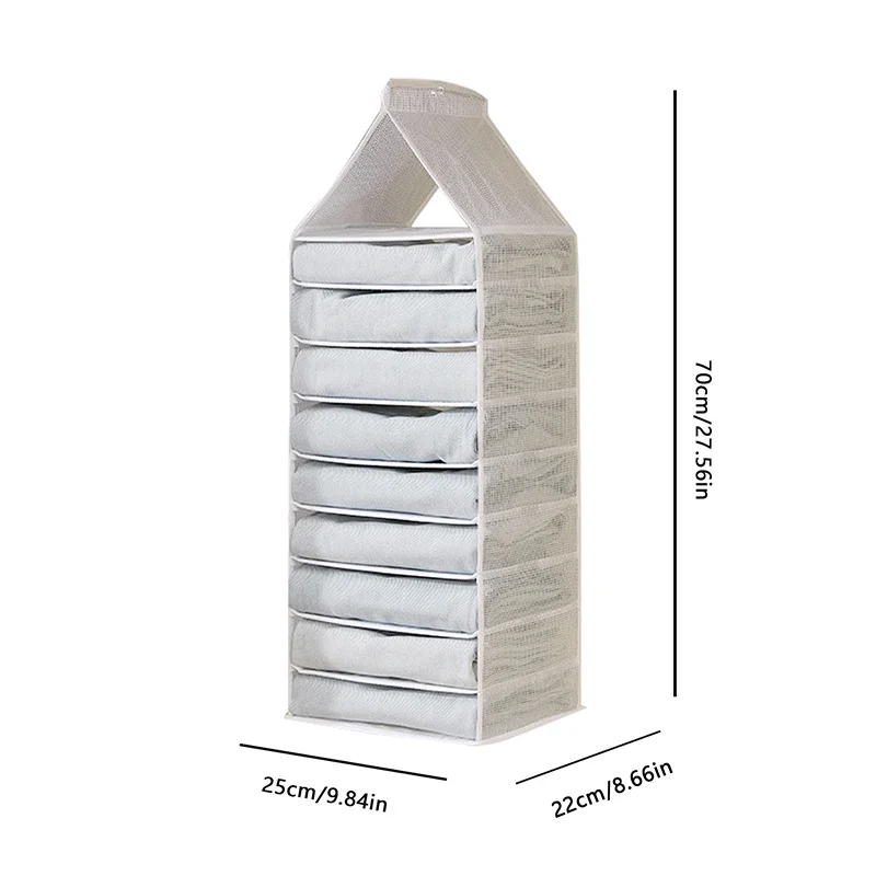 Organizzatore di biancheria intima Organizzatori appesi Copri vestiti Appendiabiti Appendiabiti Deposito dormitorio Guardaroba Famiglia a strati Giardino domestico: giallo