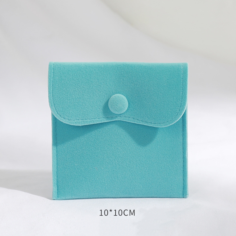 5 stuks fluwelen stoffen tassen sieraden drukknoop portemonnee zakjes voor ring armband ketting oorbellen cadeau opslag organisatie verpakking