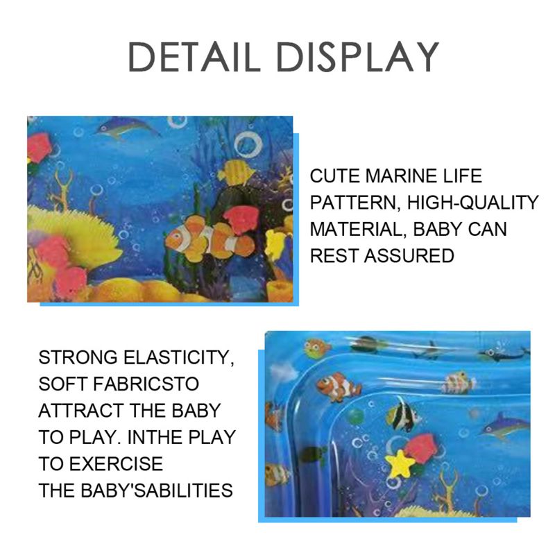 40" Summer Inflatable Water Mat for Babies Safety Cushion Ice Mat Early Education Toys Play