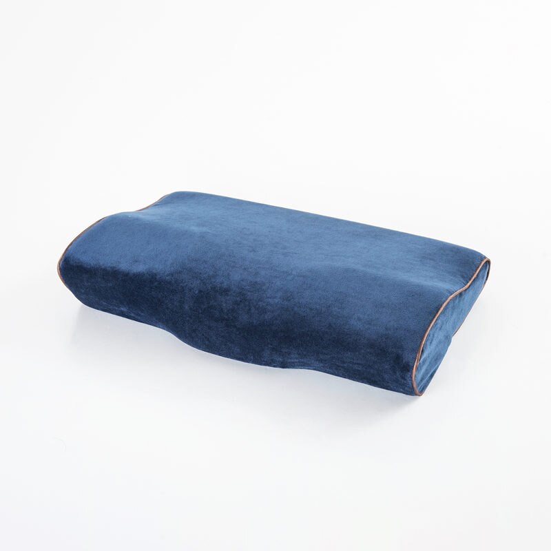 Latex Kussen Slapen Bamboe Traagschuim Orthopedische Kussens Oreiller Kussen Travesseiro Almohada Cervicale Almohada De Látex: Navy blue / 30x50cm