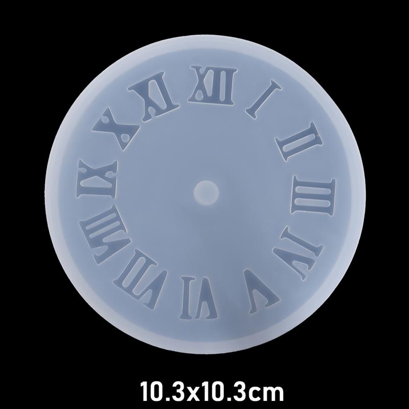 Moule en Silicone résine époxy moule pour horloge à faire soi-même Horoscope chiffres romains zodiaque horloge moules fabrication de bijoux outils de bijoux: 03