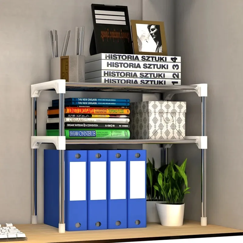 Roestvrijstalen magnetron plank, afneembaar rek, keukenorganizer, serviesplanken, thuisopslag, houder, 2-laags