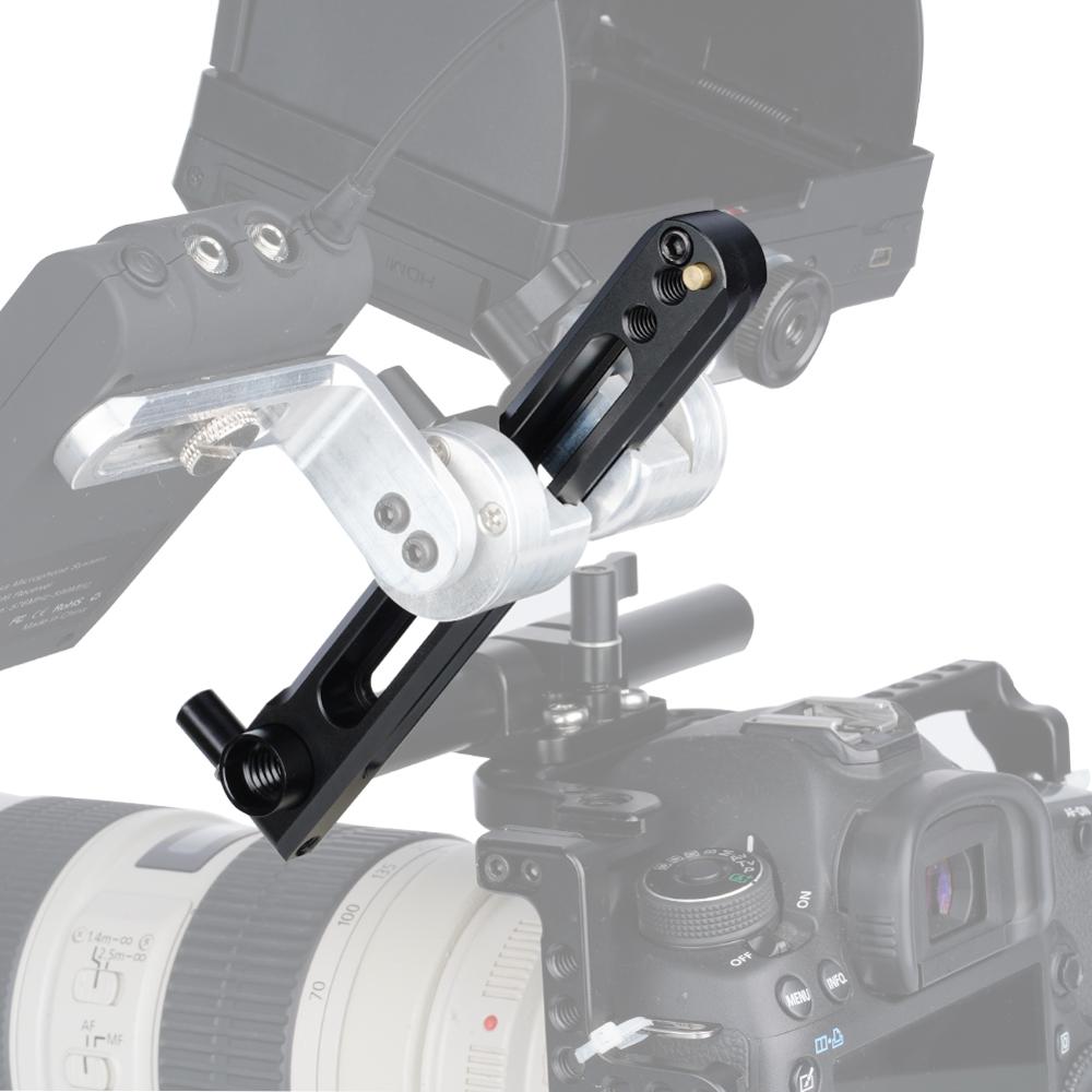 Niceyrig säkerhets dubbel nato-skena med 15mm stångklämmor 1/4 " gänghål för dslr 15mm stång evf-fäste