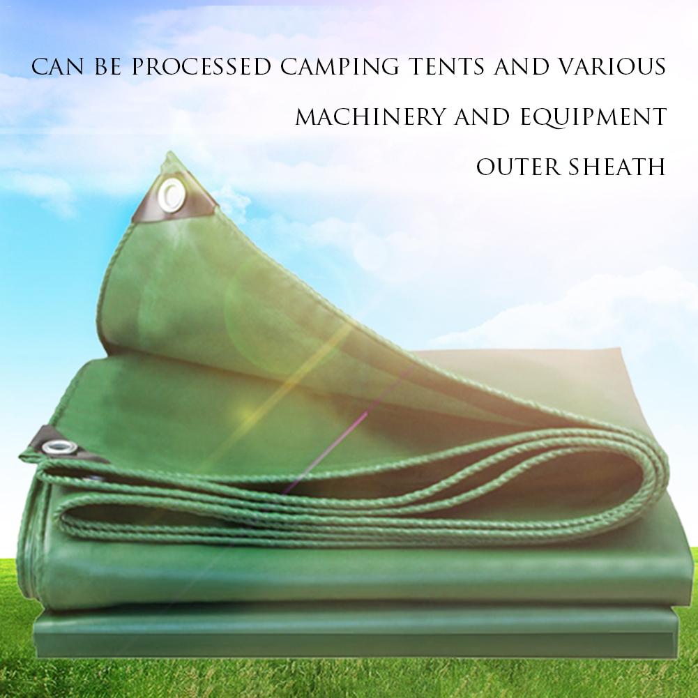 3x5m Thick Tarpaulin Covered Canvas Waterproof Rainproof Sun Tarpaulin Green PE Waterproof Canvas For Garden