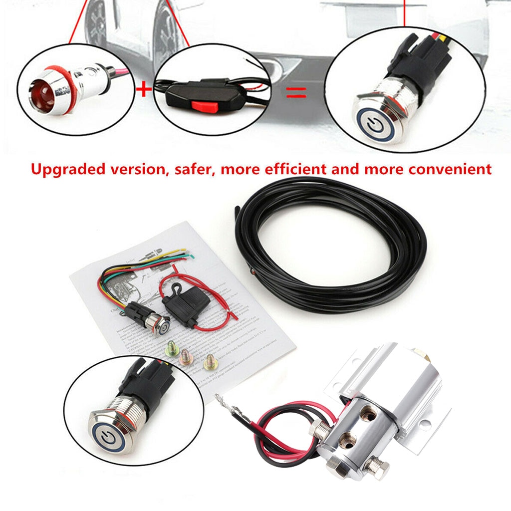 DC 12-24V Universal Brake Line Lock Kit Fits for Ford 1/8-27 NPT