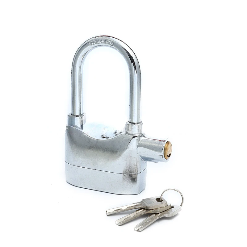 Built-in Movement Sensor Security 110db Siren Alarm Lock Universal Anti-Theft Padlock for Bicycle Motorcycle Door Gate