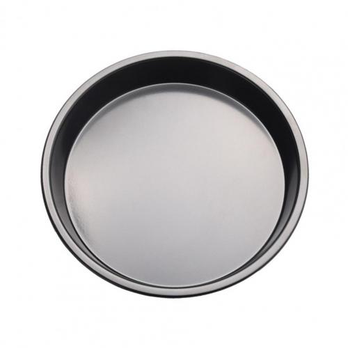 6/7/8/9/10inch Pizza Pan Plate Heat-resistant Easy to Clean Carbon Steel Pizza Bake Crisper Pan Dish Tray for Kitchen Bakeware: Black 6Inch