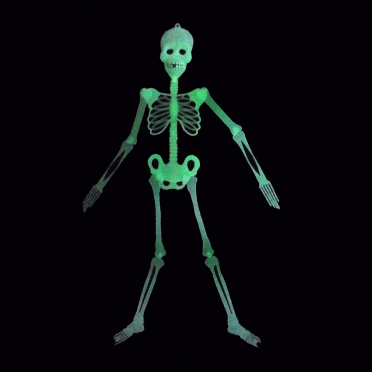 150cm/90cm/30cm/20cm halloween prop mänskligt skelett lysande skalle kroppsmodell fest festival dekoration halloween leksak