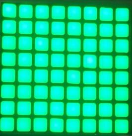 6mm 8*8 jade grøn blå rød hvid firkantet led dot matrix digital tube led display modul 2488 bgg 2488bb