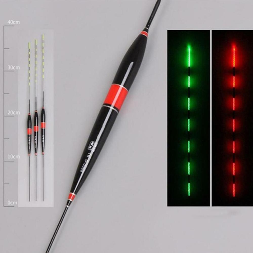 3PCS Smart Fishing Float Night Lichtgevende Led Licht Herinneren Hoge Gevoeligheid Alarm Fish Bite Kleur Veranderen Elektronische Boei: Rood