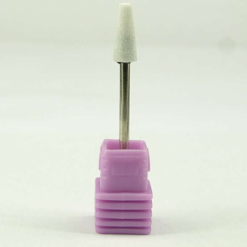 1 stuks Keramische Steen Nail Boren Voor Professionele Elektrische Manicure Machines Pedicure Nail Art Salon wit- steen