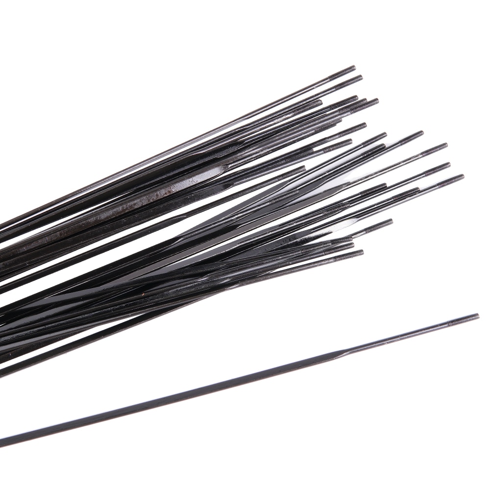 Sram Road - Raggi Piatti con nippli per Ruota Posteriore S27, 3 Pezzi, 280 mm, Colore: Nero