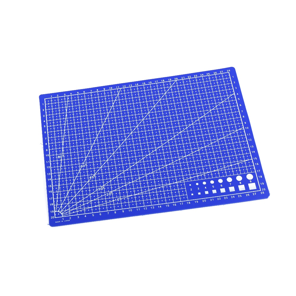 1PC A4 Leather Paper Plastic Cutting Mat Printed Grid Lines Scale Plate Craft Tool School Stationery Office Supplies Sets