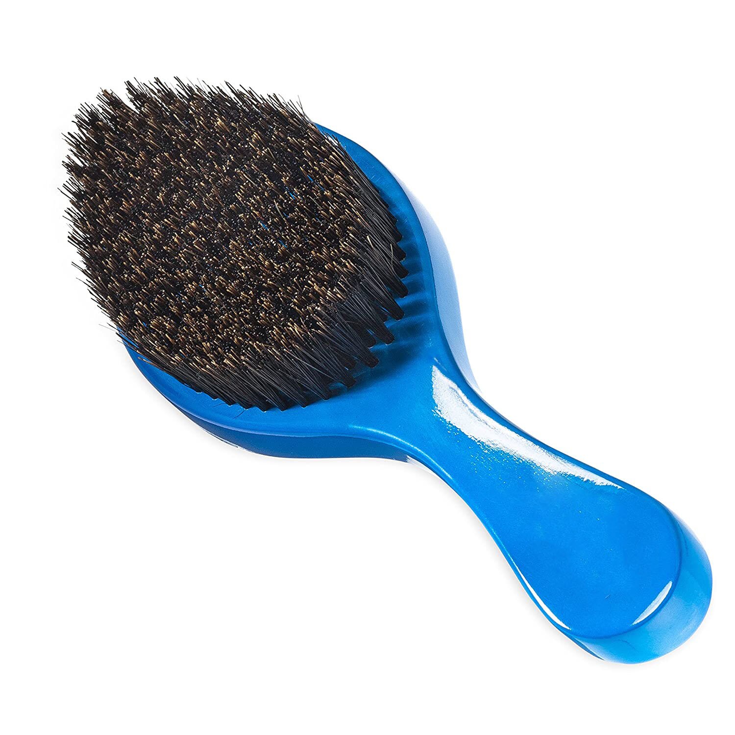 Salon Zwarte Krullen Men&#39;s Boar Harde Zwarte Man 360 Golven Kam Mannen Heren Haar Kit Kapsel Kapper Afro Wave Borstel mahonie Borstels: Blue