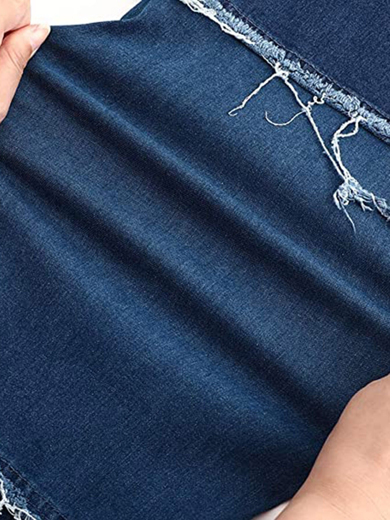 Pantalones vaqueros desgastados para hombre, Jeans holgados de pierna recta, ropa de calle de , pantalones rotos, ropa Chic para primavera y verano