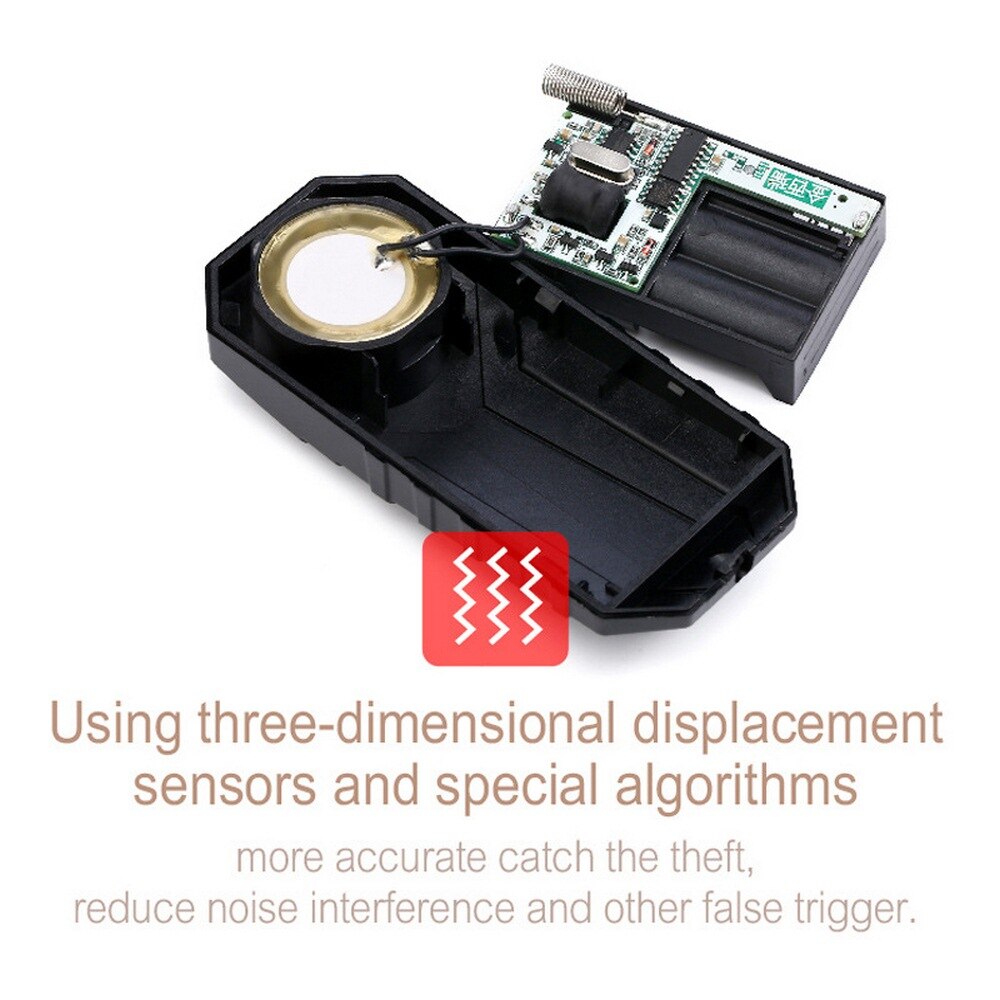 Wireless Remote Control Waterproof Bike Anti-Theft Alarm Motorcycle Bicycle Security Alarm 113dB Electric Car Alarm Sensor