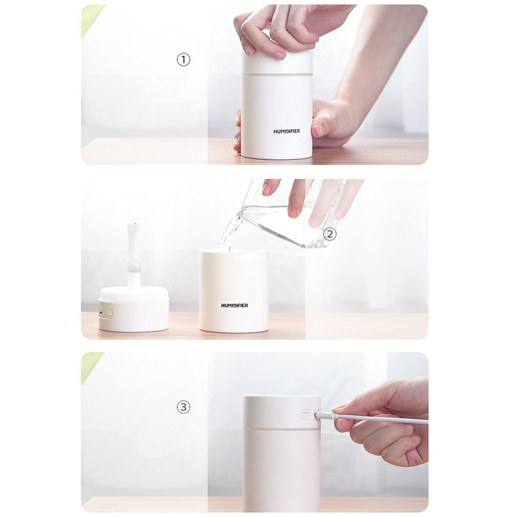 Difusor de aceites esenciales para coche, humidificador de aire Xiaomi, se puede conectar vía USB, 1 Uds.