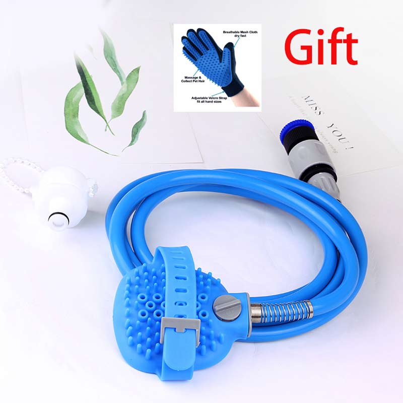 Nozzle Shower Pet Bathing Tool Pet Comfortable Massager Shower Sprayer Pet Tool Cleaning Washing Bath Palm-Sized Dog Scrubber: Default Title