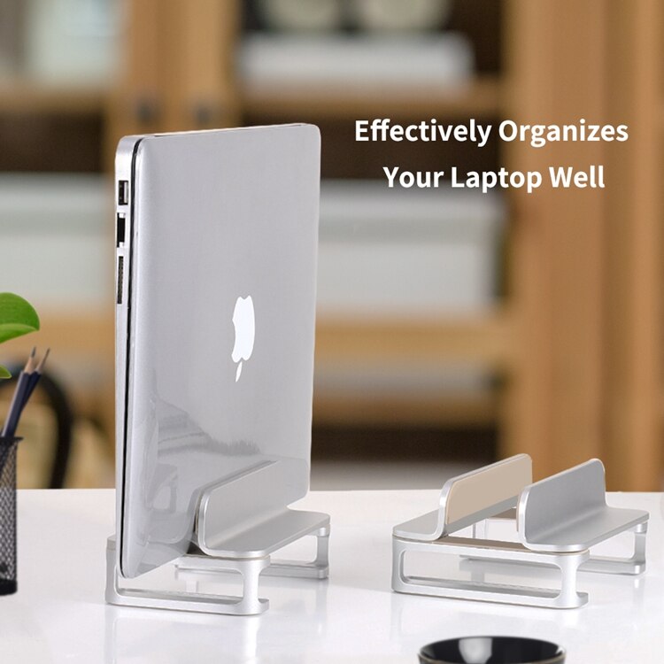 Aluminum Vertical Laptop Computer Stand Desktop Tablet Holder for 17 Inch Devices