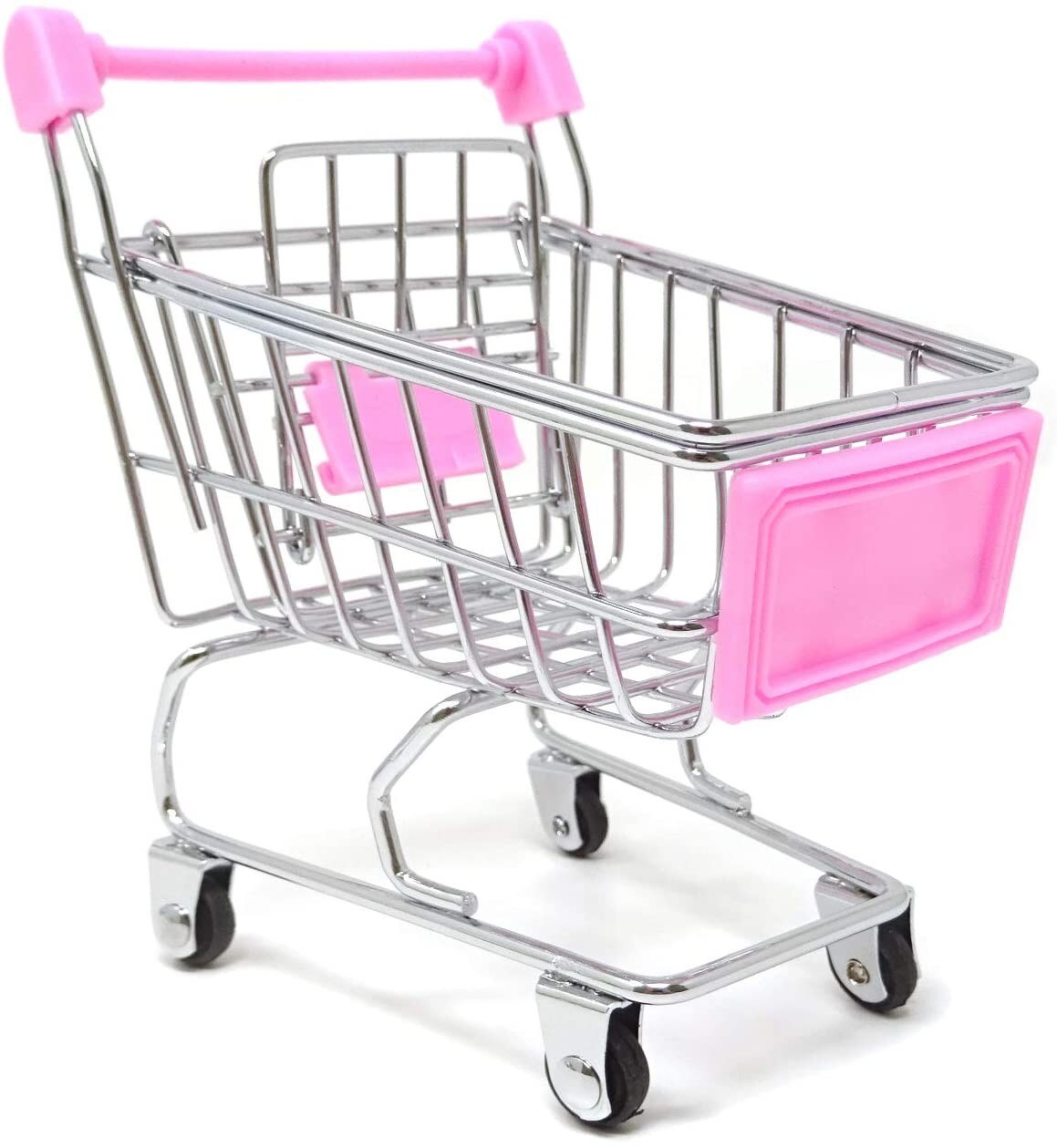 Shopping Cart With Sturdy Metal Frame Play Sets & Kitchens Heavy-gauge Steel Construction Mini Children Handcart Simulation