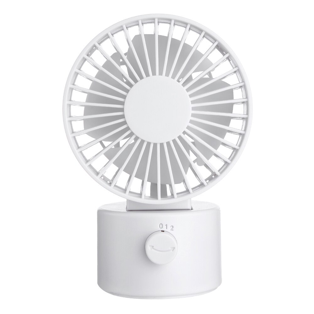 Mini USB Fan Portable Small Silent Home Office Desk DC 5C Electric Oscillating Standing Fan Noiseless Summer Cooling Fan Car Fan: White
