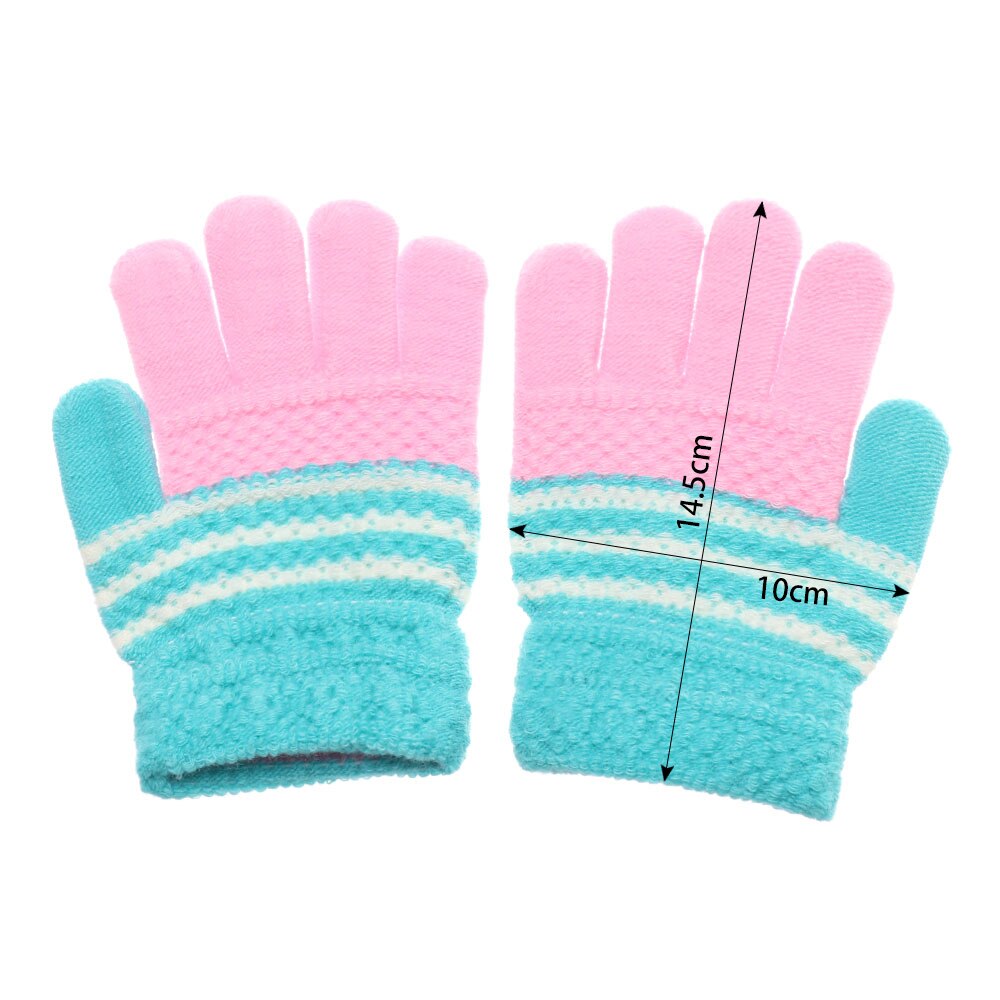 Offre spéciale gants doux et chauds pour enfants | 1 paire de gants de couleur bonbon, pour bébés garçons et filles, gants d'hiver chauds pour enfants, gants de tricot épais et jolis