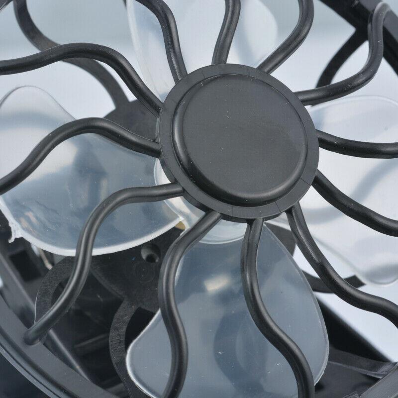 Bærbar mini solcelledrevet vifte klips fjellklatring kjøling vifte leire villmark overlevelse sommer håndholdt hatt lue finne vifte